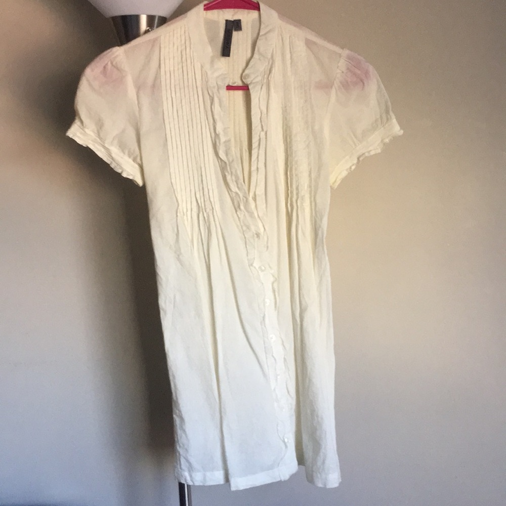 Cream button down top
